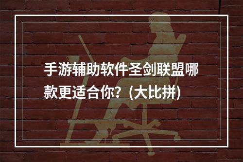 手游辅助软件圣剑联盟哪款更适合你？(大比拼)