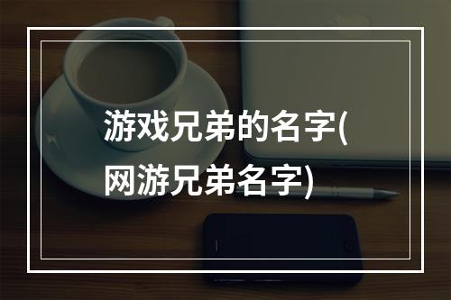 游戏兄弟的名字(网游兄弟名字)