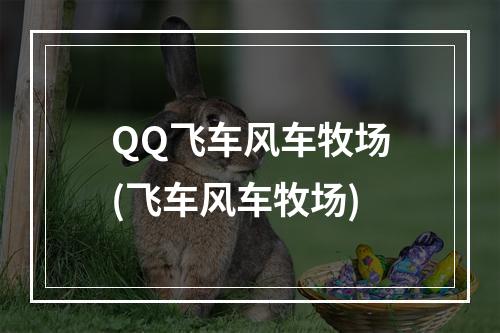 QQ飞车风车牧场(飞车风车牧场)