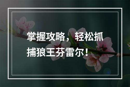 掌握攻略，轻松抓捕狼王芬雷尔！