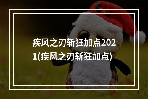 疾风之刃斩狂加点2021(疾风之刃斩狂加点)