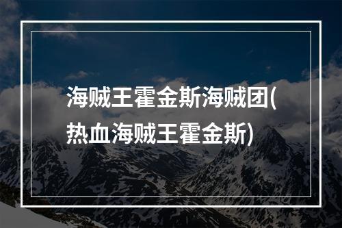 海贼王霍金斯海贼团(热血海贼王霍金斯)