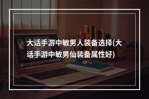 大话手游中敏男人装备选择(大话手游中敏男仙装备属性好)