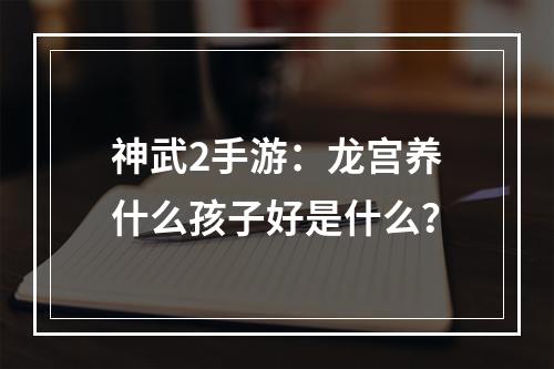 神武2手游：龙宫养什么孩子好是什么？