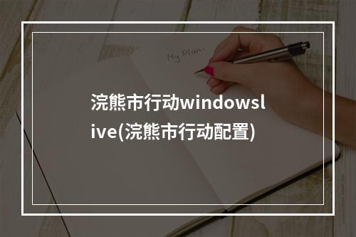 浣熊市行动windowslive(浣熊市行动配置)