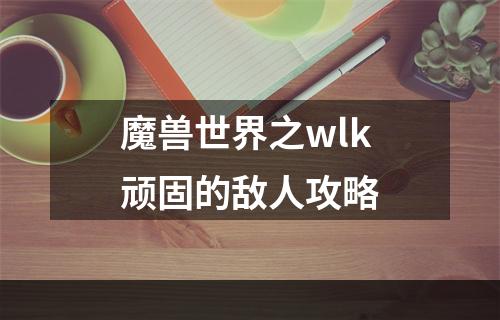 魔兽世界之wlk顽固的敌人攻略