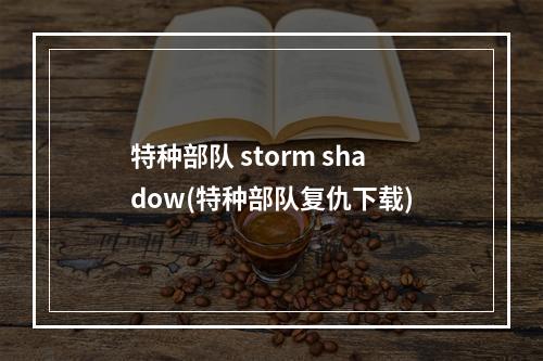 特种部队 storm shadow(特种部队复仇下载)