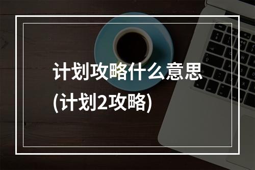 计划攻略什么意思(计划2攻略)