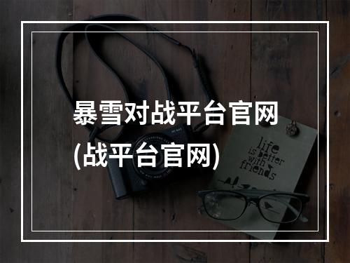 暴雪对战平台官网(战平台官网)