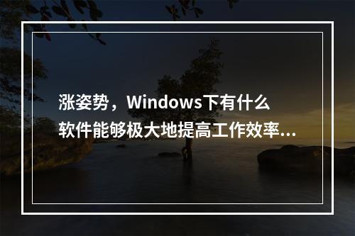 涨姿势，Windows下有什么软件能够极大地提高工作效率(章鱼搜索神器)