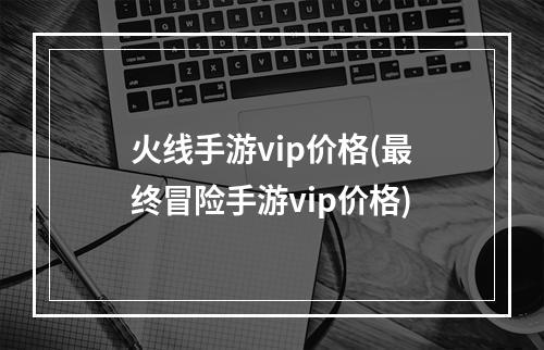 火线手游vip价格(最终冒险手游vip价格)