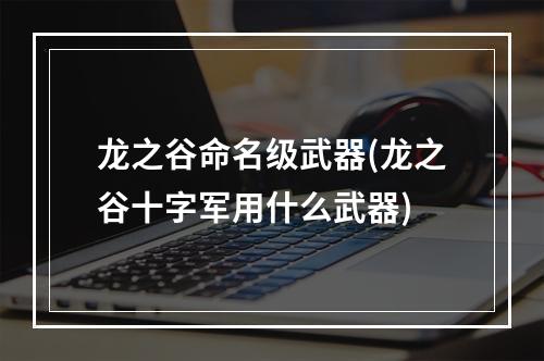 龙之谷命名级武器(龙之谷十字军用什么武器)