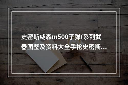 史密斯威森m500子弹(系列武器图鉴及资料大全手枪史密斯维森M500)