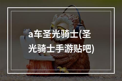 a车圣光骑士(圣光骑士手游贴吧)