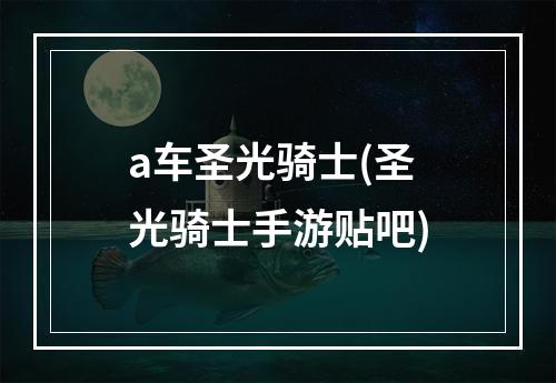 a车圣光骑士(圣光骑士手游贴吧)