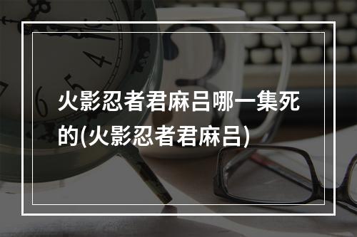 火影忍者君麻吕哪一集死的(火影忍者君麻吕)