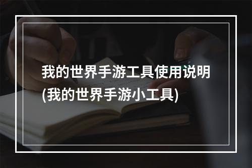 我的世界手游工具使用说明(我的世界手游小工具)