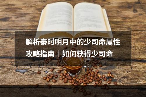 解析秦时明月中的少司命属性攻略指南｜如何获得少司命