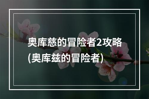 奥库慈的冒险者2攻略(奥库兹的冒险者)