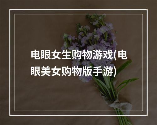 电眼女生购物游戏(电眼美女购物版手游)