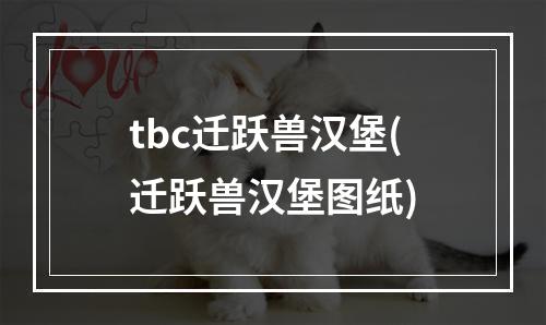 tbc迁跃兽汉堡(迁跃兽汉堡图纸)