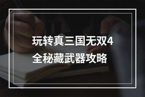 玩转真三国无双4全秘藏武器攻略