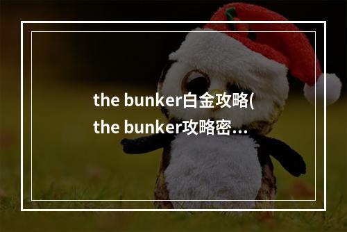 the bunker白金攻略(the bunker攻略密码)