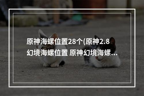 原神海螺位置28个(原神2.8幻境海螺位置 原神幻境海螺位置大全)