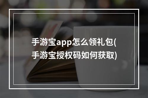 手游宝app怎么领礼包(手游宝授权码如何获取)