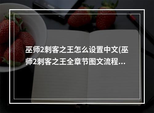 巫师2刺客之王怎么设置中文(巫师2刺客之王全章节图文流程攻略  操作介绍)