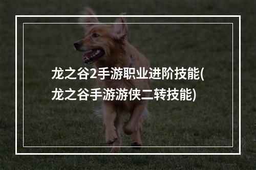 龙之谷2手游职业进阶技能(龙之谷手游游侠二转技能)