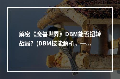 解密《魔兽世界》DBM能否扭转战局？(DBM技能解析，一键优化战斗力)