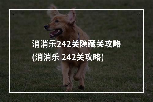 消消乐242关隐藏关攻略(消消乐 242关攻略)