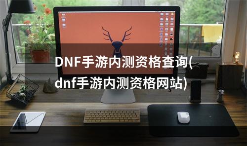 DNF手游内测资格查询(dnf手游内测资格网站)