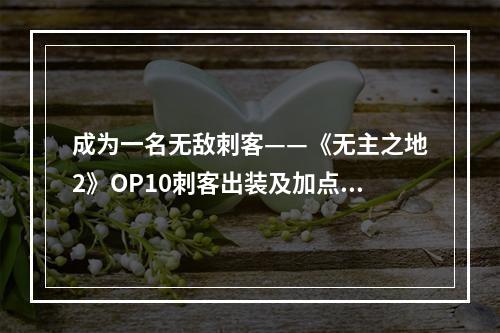 成为一名无敌刺客——《无主之地2》OP10刺客出装及加点推荐