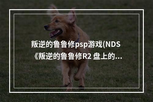 叛逆的鲁鲁修psp游戏(NDS《叛逆的鲁鲁修R2 盘上的契约剧场》上手指南)