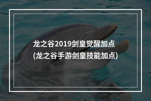 龙之谷2019剑皇觉醒加点(龙之谷手游剑皇技能加点)