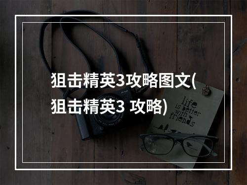 狙击精英3攻略图文(狙击精英3 攻略)