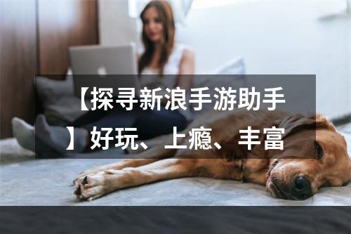 【探寻新浪手游助手】好玩、上瘾、丰富