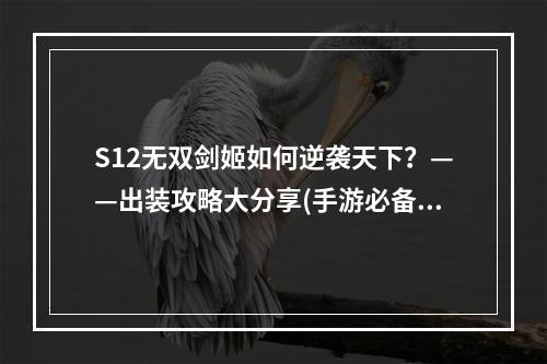 S12无双剑姬如何逆袭天下？——出装攻略大分享(手游必备无双剑姬出装推荐！——让你成为王牌战士)