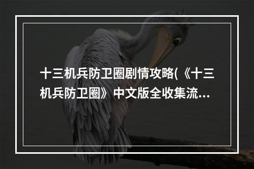 十三机兵防卫圈剧情攻略(《十三机兵防卫圈》中文版全收集流程攻略完结)