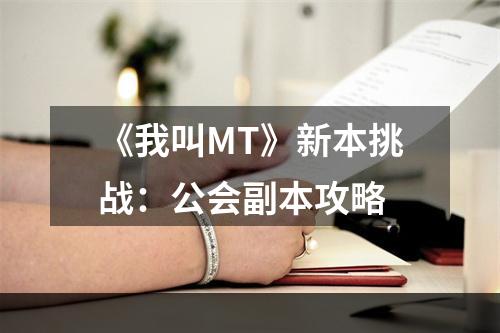 《我叫MT》新本挑战：公会副本攻略