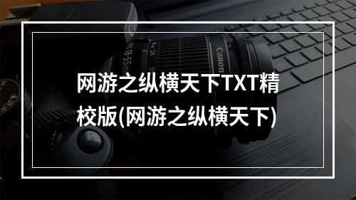 网游之纵横天下TXT精校版(网游之纵横天下)