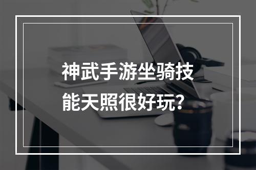 神武手游坐骑技能天照很好玩？