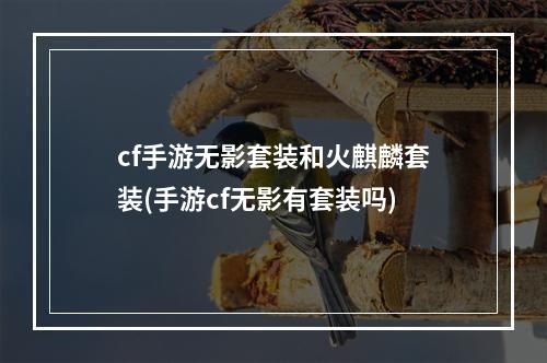 cf手游无影套装和火麒麟套装(手游cf无影有套装吗)