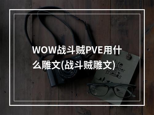 WOW战斗贼PVE用什么雕文(战斗贼雕文)