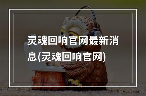 灵魂回响官网最新消息(灵魂回响官网)