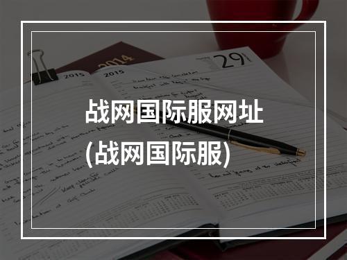 战网国际服网址(战网国际服)