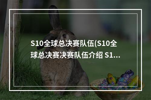 S10全球总决赛队伍(S10全球总决赛决赛队伍介绍 S10决赛战队一览 英雄联盟)