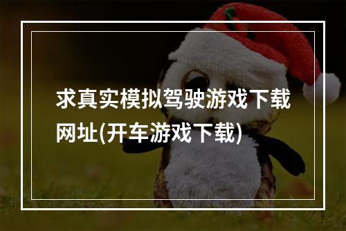 求真实模拟驾驶游戏下载网址(开车游戏下载)